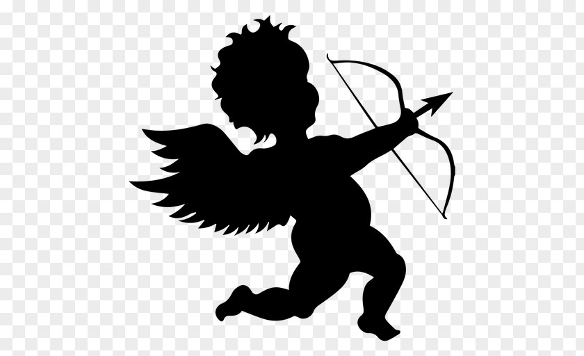 Angel Silhouette Svg Vector Clip Art Cupid Transparency PNG