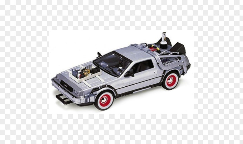 Car DeLorean DMC-12 Time Machine Back To The Future Die-cast Toy PNG