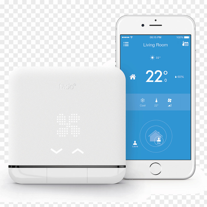 Intelligent ClimatisationGeolocalisation Control With Mobile App For IPhone, Android And Windows Phone., White, Tado3 Tado° Smart AC V2 Tado Radiator Thermostat Heat PumpApple Watch PNG
