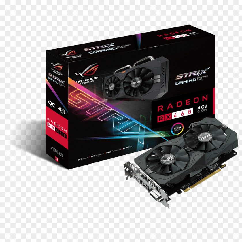 Köpek Graphics Cards & Video Adapters AMD Radeon 400 Series GDDR5 SDRAM ASUS PNG