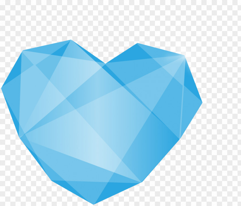 Blue Beautiful Diamonds Turquoise Heart PNG