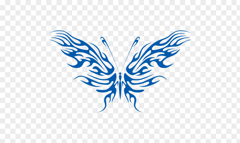 Butterfly Tattoo AutoCAD DXF Clip Art PNG
