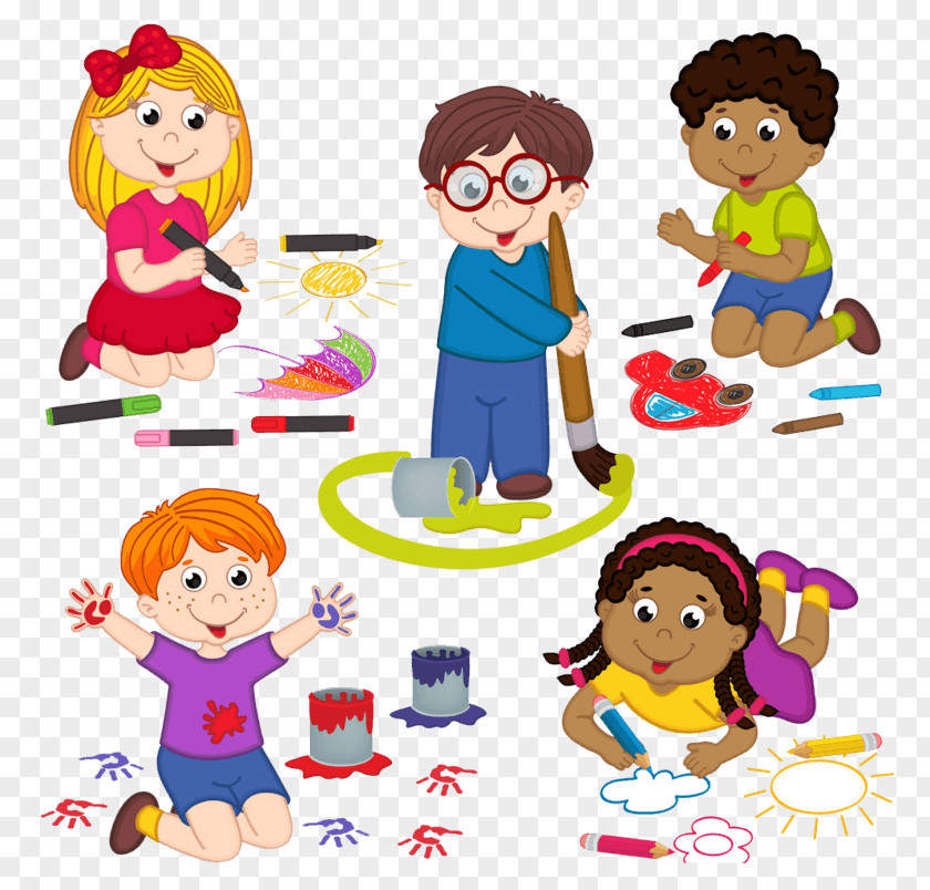 Classmates Drawing Child Illustration Vector Graphics Image PNG