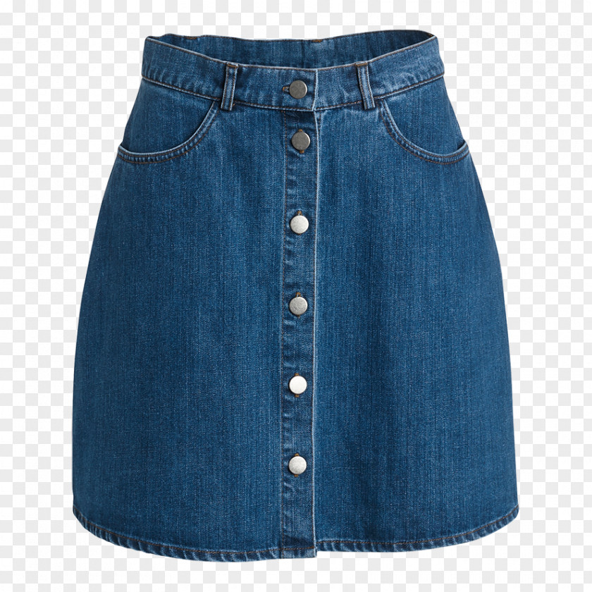 Jeans Denim Waist Skirt Pocket PNG