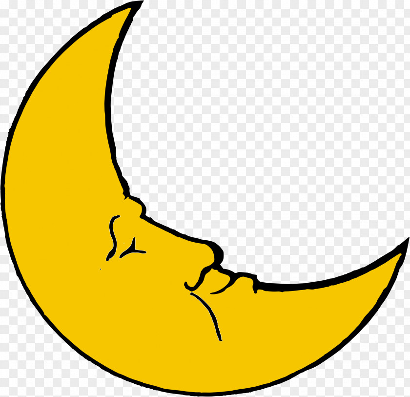 Moon Smile Crescent Clip Art PNG