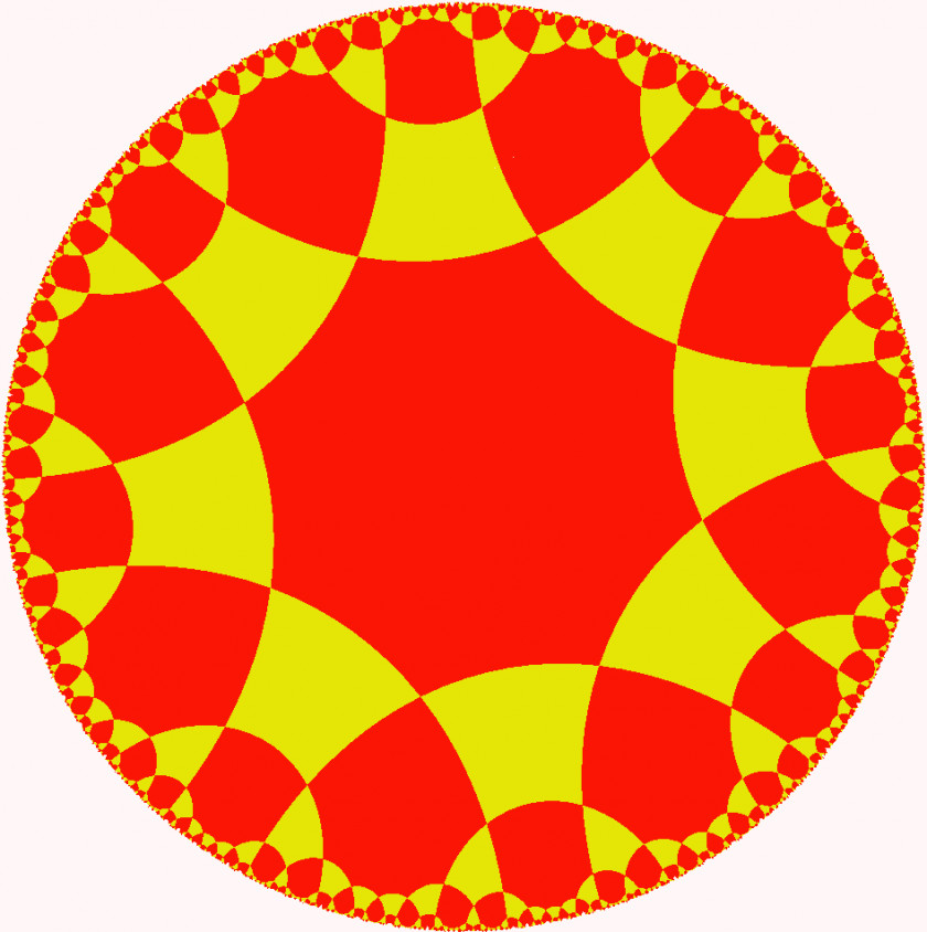 Plane Hyperbolic Geometry Tetrahexagonal Tiling Symmetry PNG