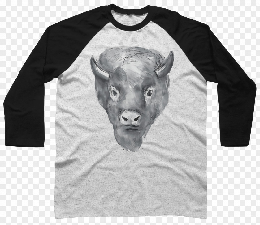 Bison Recipes T-shirt Hoodie Amazon.com Raglan Sleeve PNG
