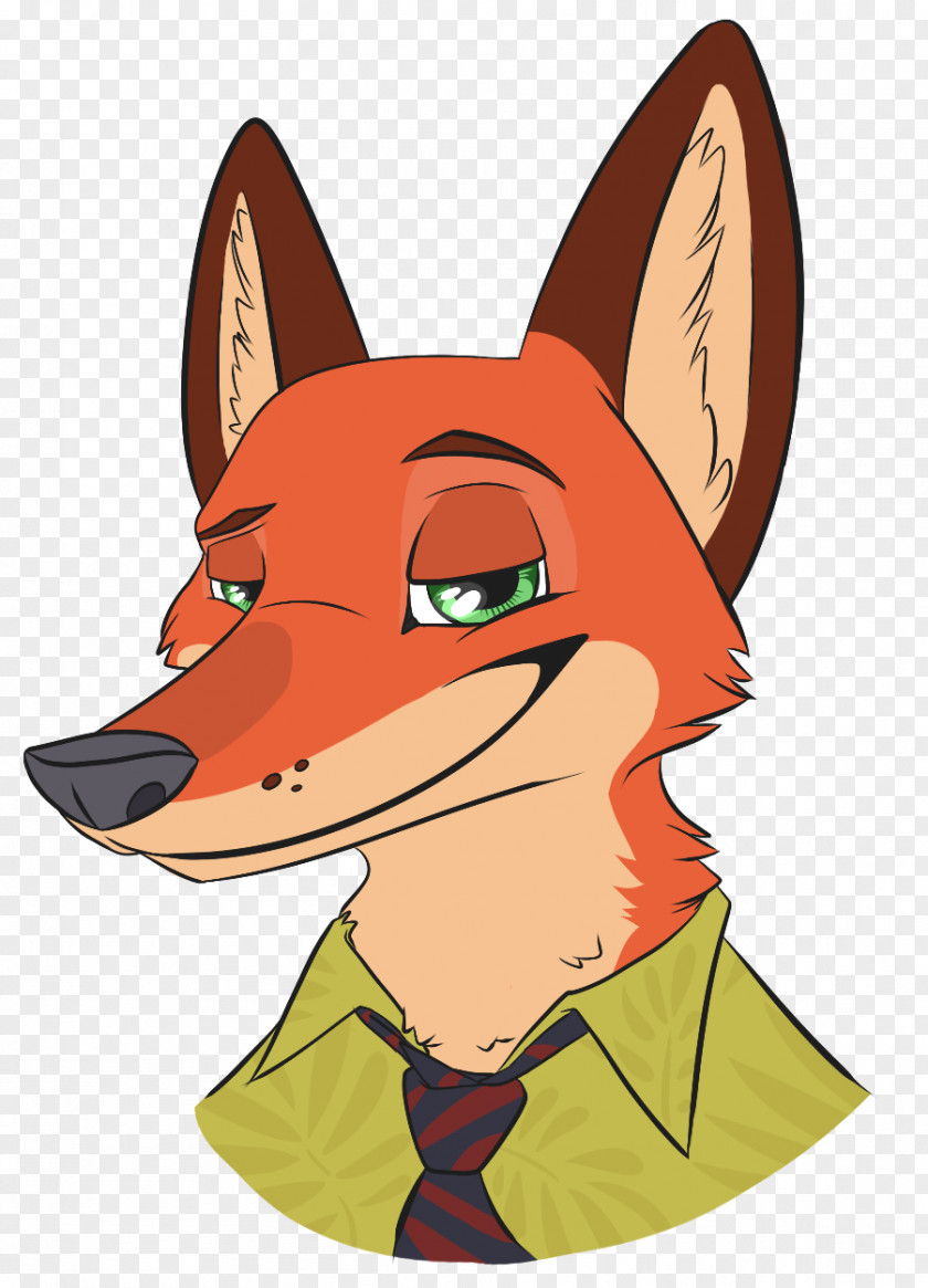 Nick Wilde Red Fox Clip Art Illustration Snout News PNG