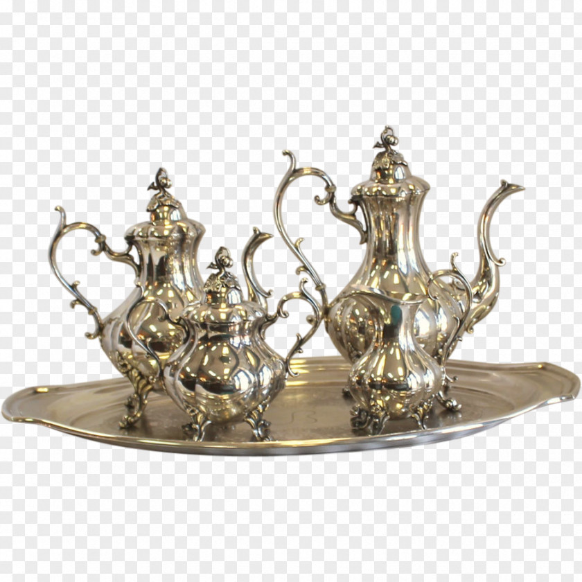 Table Tea Set Household Silver Tray Reed & Barton PNG