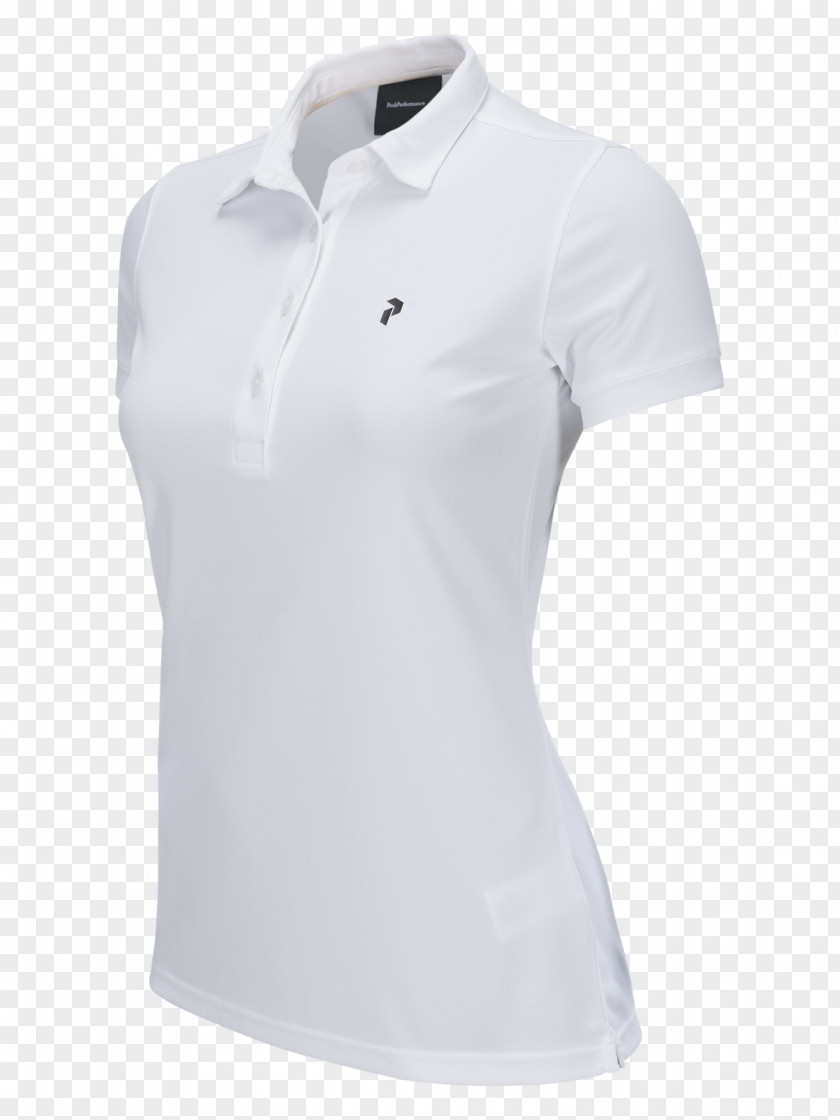 White Polo Shirt T-shirt Golf Peak Performance General Store PNG