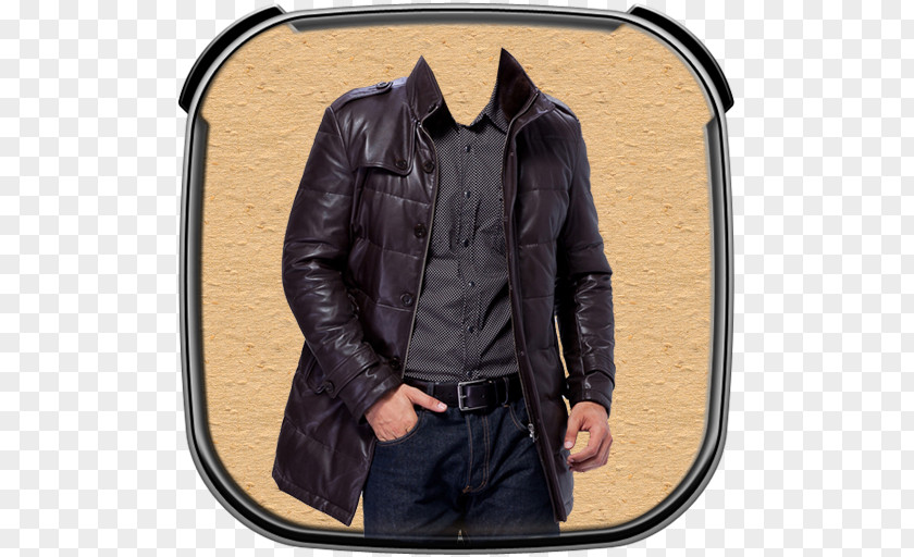 Leather Boiler Suit Jacket PNG