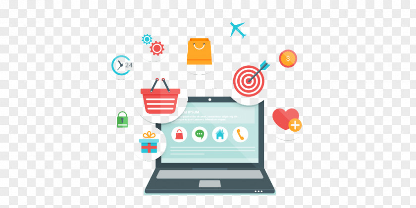 Marketing Online Shopping E-commerce Cart Software PNG