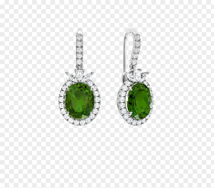 Tapered Circle Emerald Earring Jewellery Diamond Tanzanite PNG