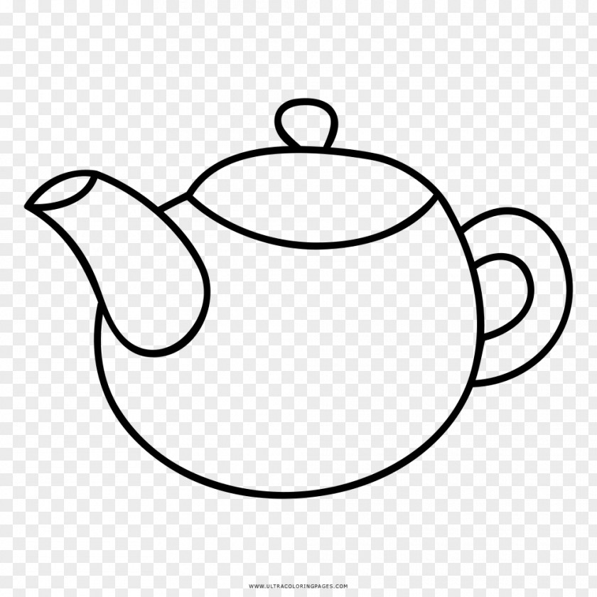 Tea Teapot Coloring Book Drawing Kettle PNG