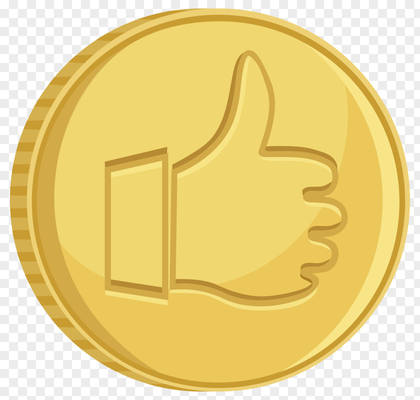 Thumbs Up Smiley Gif Gold Coin Euro Coins Clip Art PNG