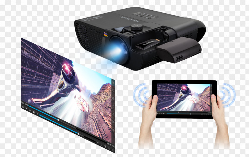Cinema Projector Multimedia Projectors ViewSonic LightStream PJD5555W Digital Light Processing 1080p PNG