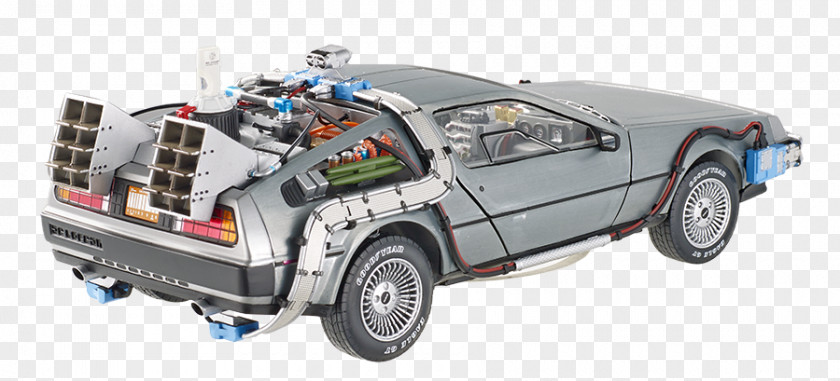 Delorean Time Machine Car DeLorean Hot Wheels Back To The Future Die-cast Toy PNG