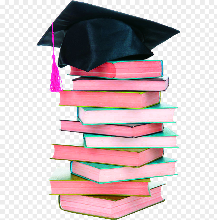 Dr. Cap Pink Black Books Teacher's Day Doctorate Education School Bachelors Degree Hat PNG