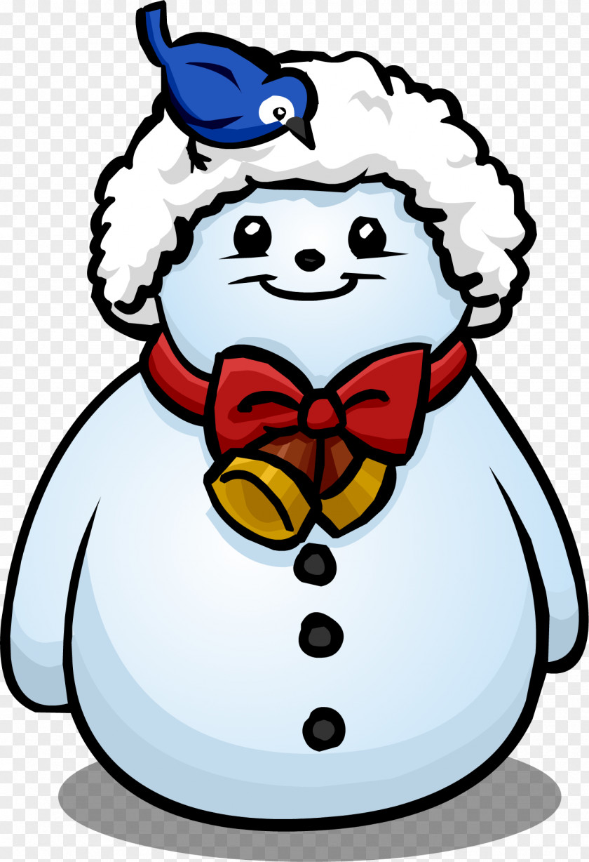 Igloo Club Penguin Snowman Hat PNG