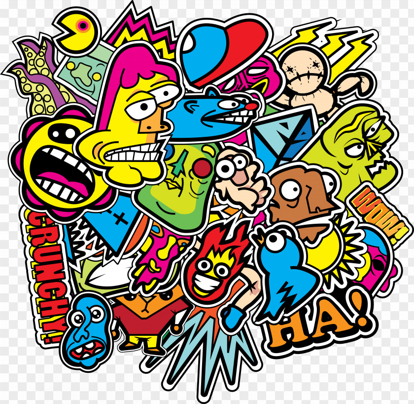STICKERS Long-sleeved T-shirt Sticker PNG