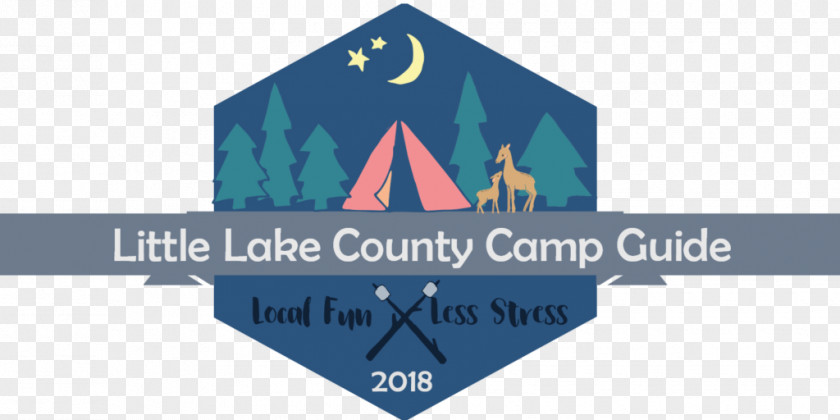 Summer Camp Lake Scene Logo Triangle Font Brand PNG