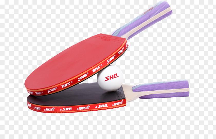 Table Tennis And Racket Ball PNG