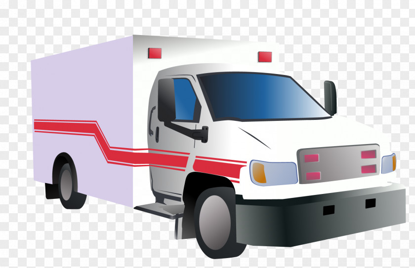 Cartoon Hospital Ambulance Emergency PNG