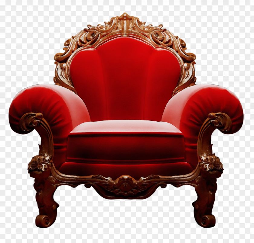 Carving Table Furniture Chair Red Throne Antique PNG