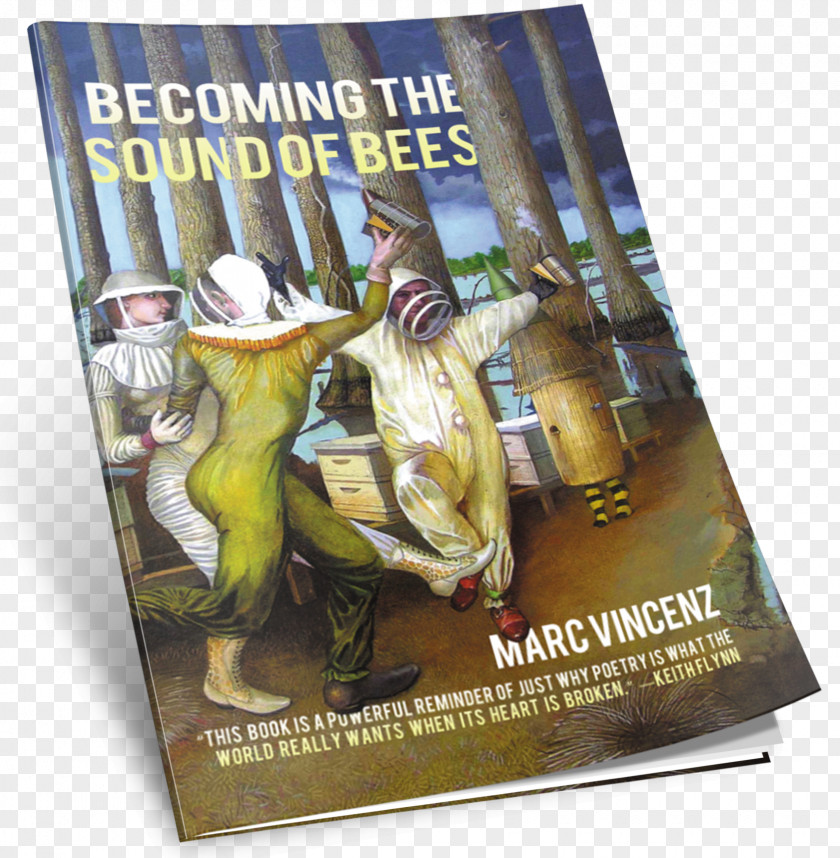 Book Becoming The Sound Of Bees Paperback Vernon Frazer, Poetry PNG