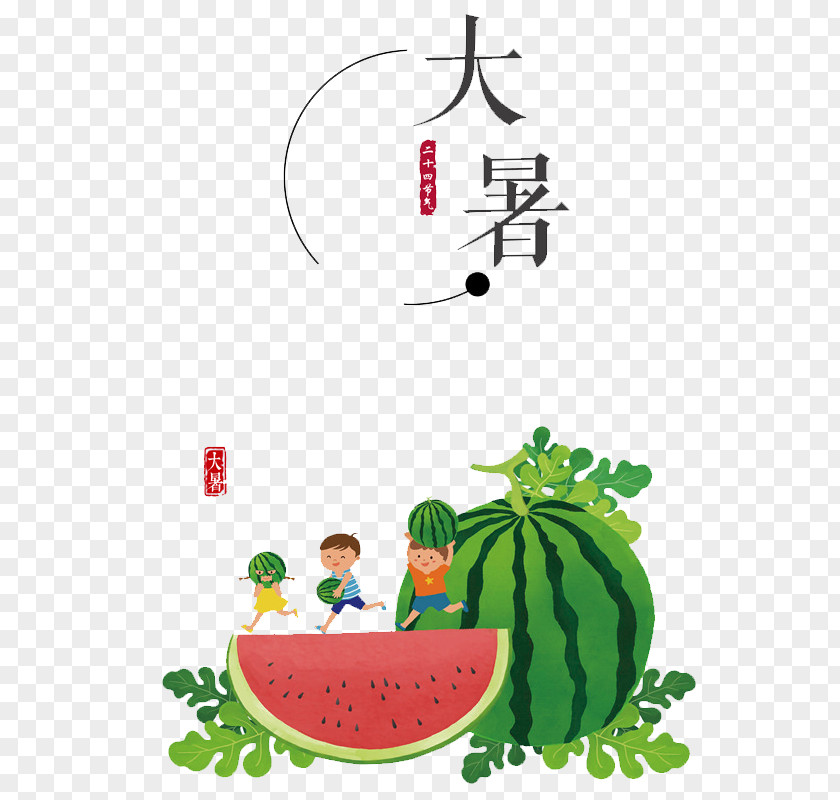 Lovely Child Watermelon Advertising Wallpaper PNG
