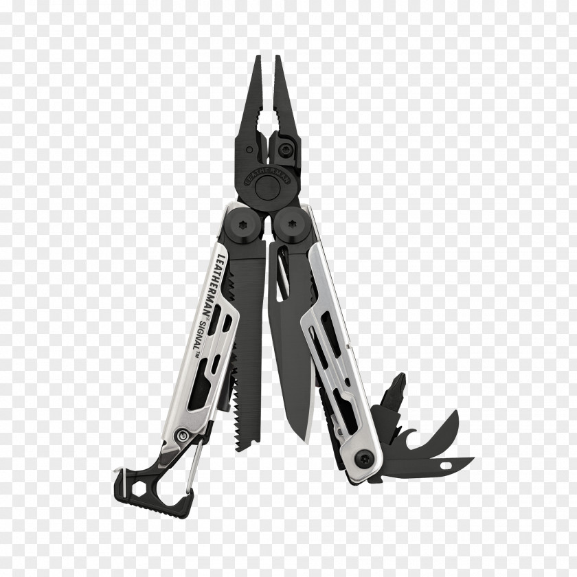 Multi Tool Hammer Multi-function Tools & Knives Leatherman SIGNAL MULTI-TOOL Black Silver And Signal Multi-Tool 832623 PNG