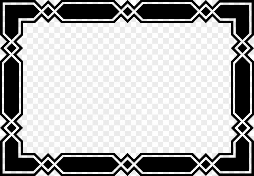 Black Border Frame Transparent Background And White Clip Art PNG
