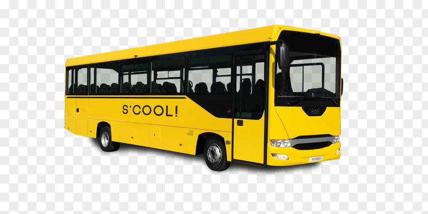 Bus School Vehixel Iveco Transport PNG