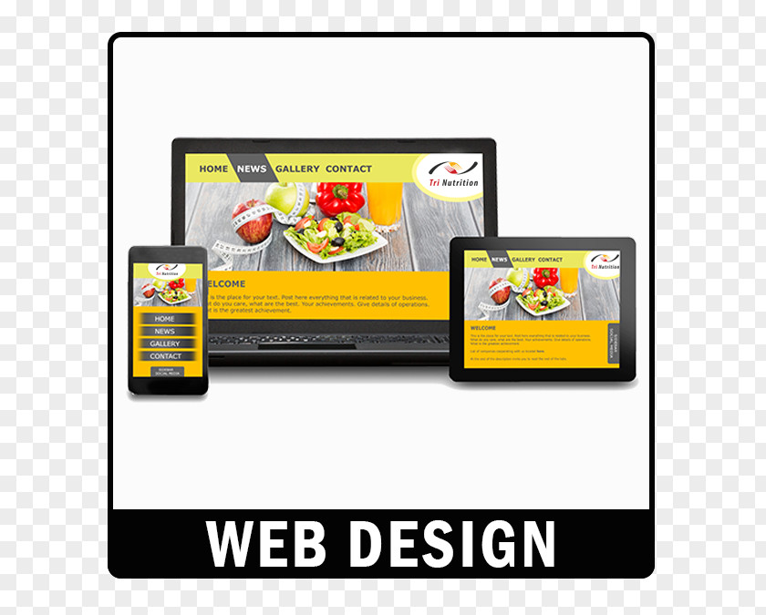 Conventional Advertising Digital Marketing Responsive Web Design Landing Page PNG