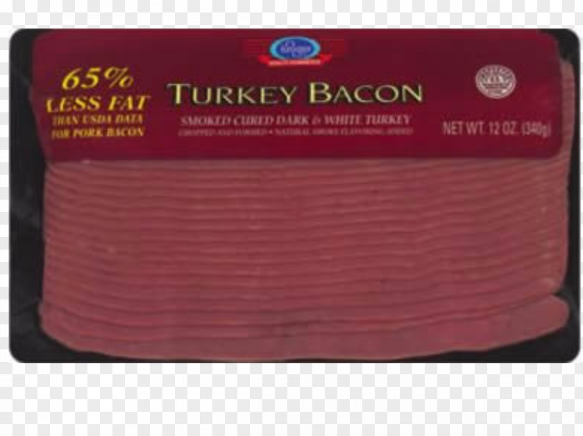 Bacon Turkey Food Nutrition Facts Label PNG
