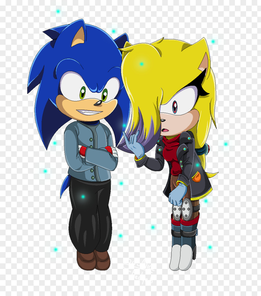 Colorful Fireflies Sonic The Hedgehog Art PNG