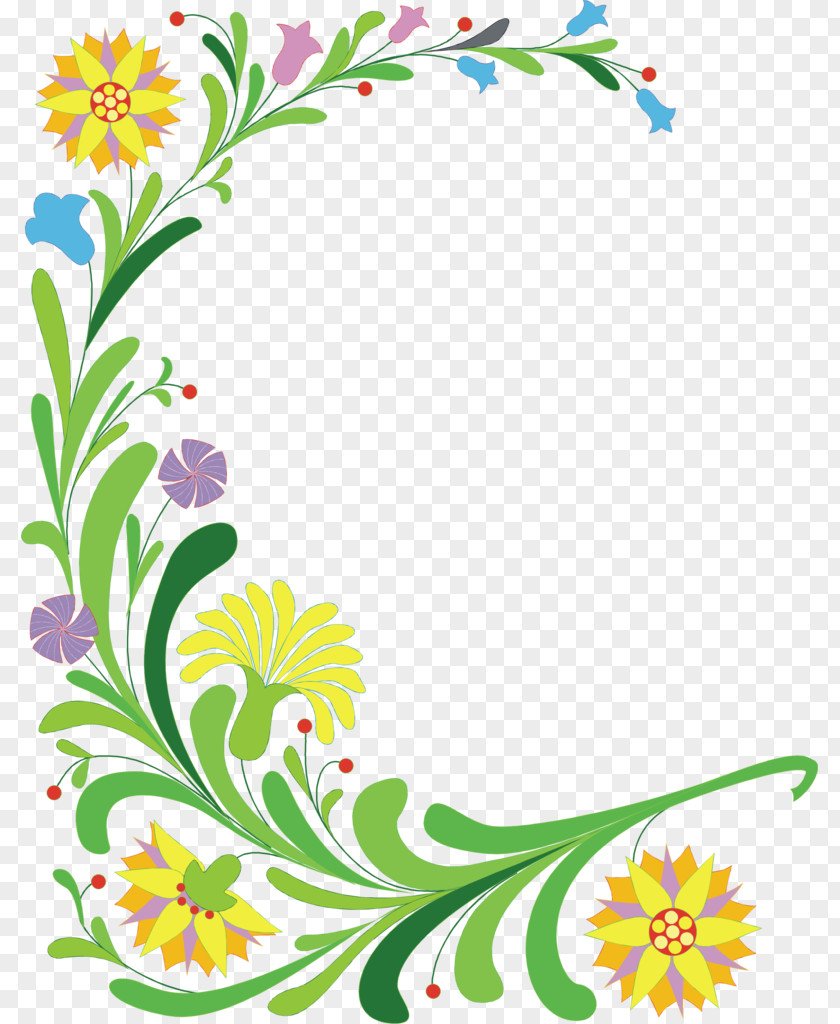 Hand Painted Flowers Mother's Day Poetry Child PNG