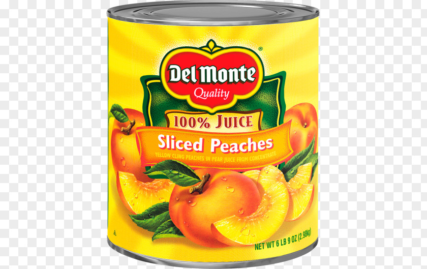 Juice Fruit Cup Del Monte Foods Peach Canning PNG