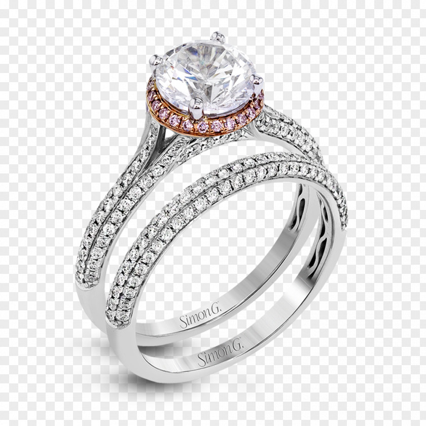 Wedding Set Engagement Ring Jewellery Gold Diamond PNG