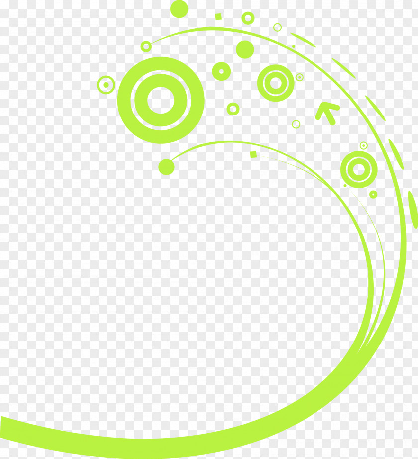Hand Drawn Green Circle Arc Drawing Clip Art PNG