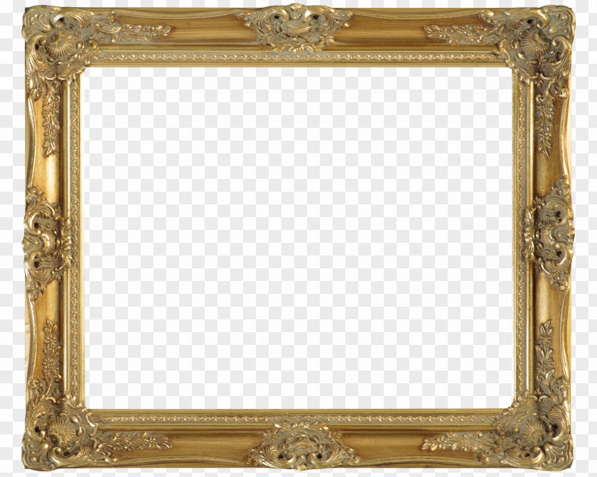 Gold Frame Picture Frames Photography Clip Art PNG