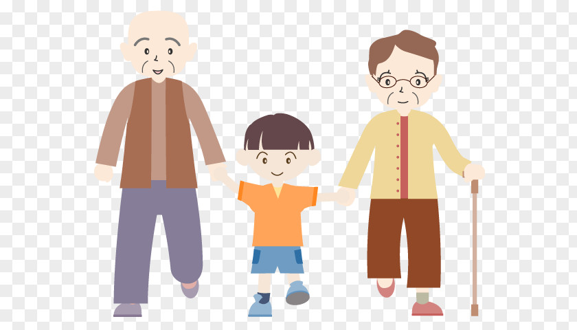 Gratitude Illustration Old Age Welfare Family Grandparent PNG