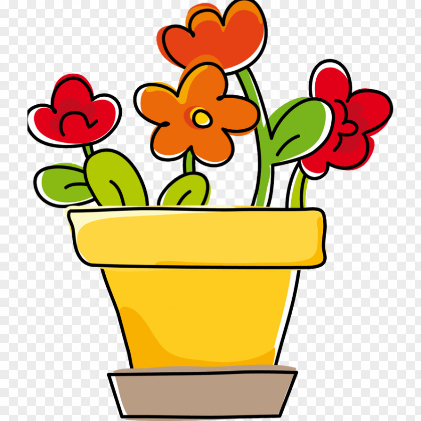 Vase Floral Design Flowerpot Drawing PNG