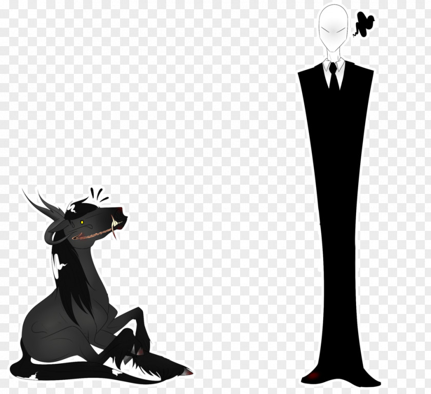 Silhouette Cartoon Black White PNG