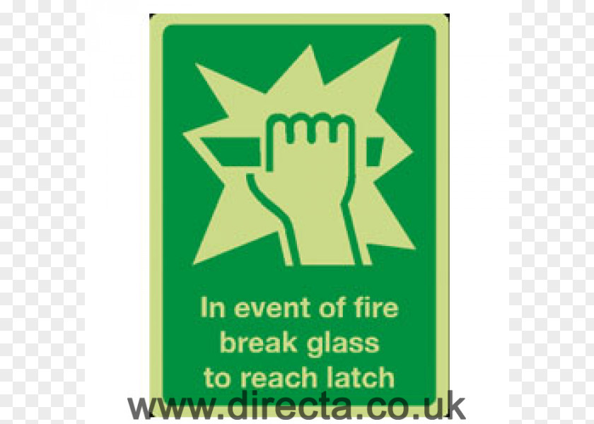 Glass Exit Sign Emergency Fire Escape Sticker PNG