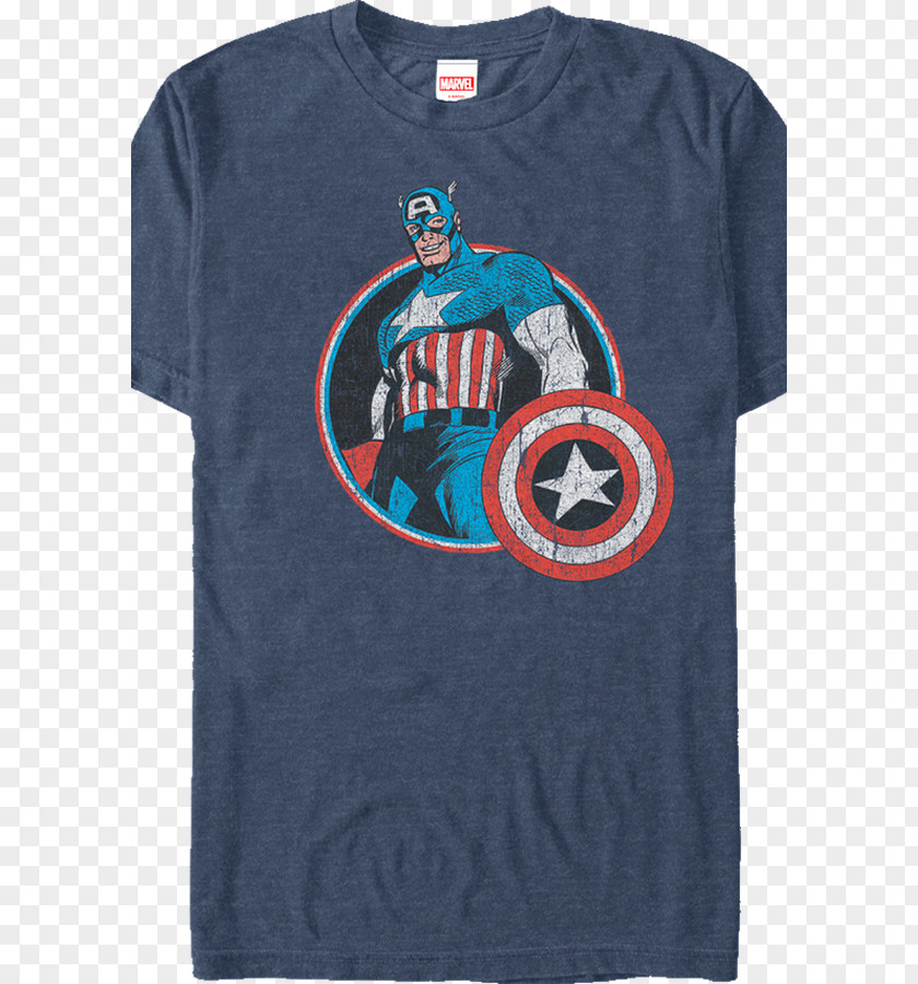 Marvel T-shirt Captain America's Shield Cinematic Universe PNG