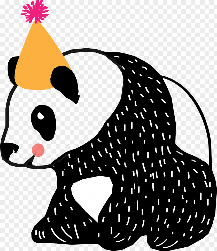 Party Clip Art Giant Panda Hat Birthday PNG