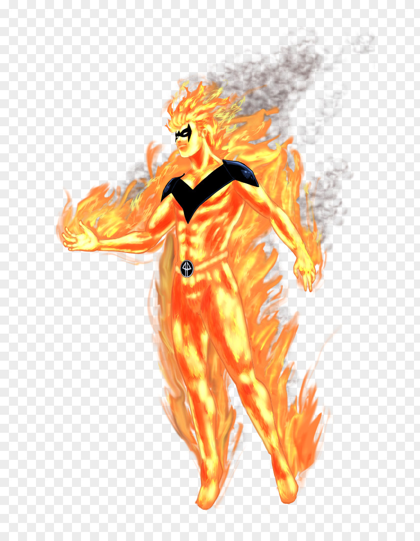 Human Torch Psylocke Art Marvel Comics Drawing PNG