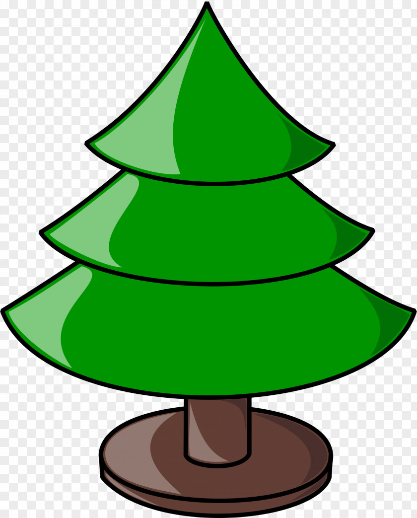 Plain Christmas Tree Clip Art PNG