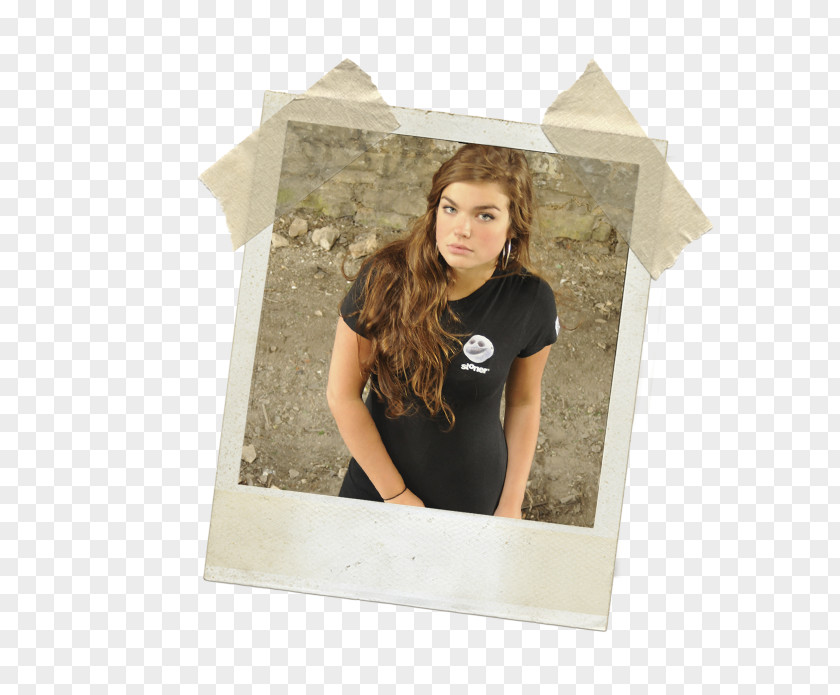 T-shirt Brown Hair Picture Frames Sleeve PNG
